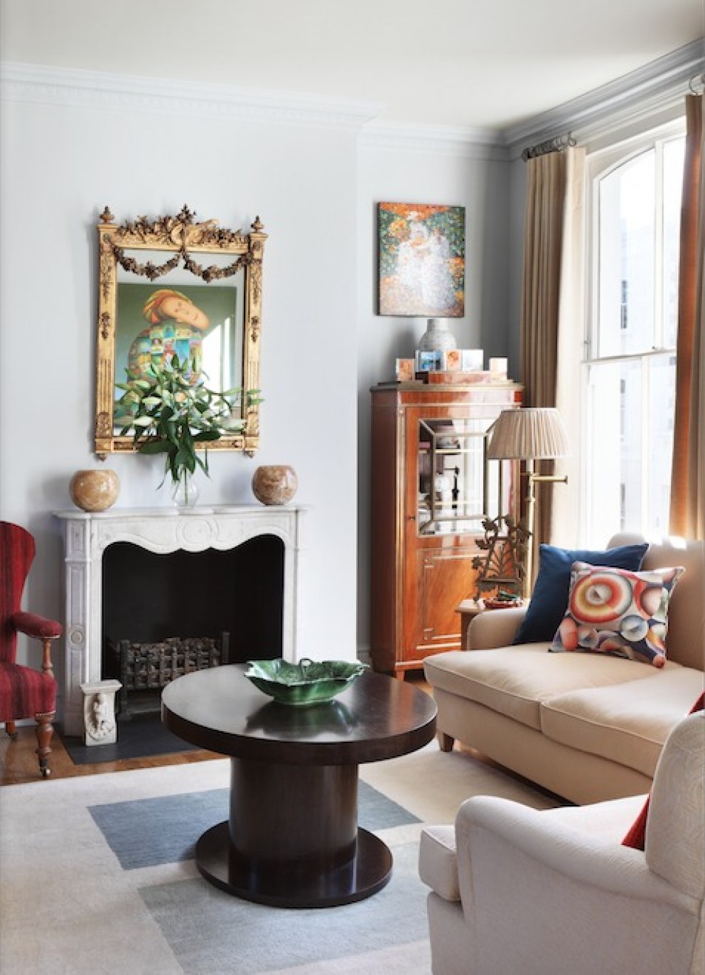 Kensington Appartment | Drawing Room Corner | Interior Designers